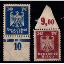 1924 - Tysk Rige - AFA 358-59 - Frimærke - Postfrisk.